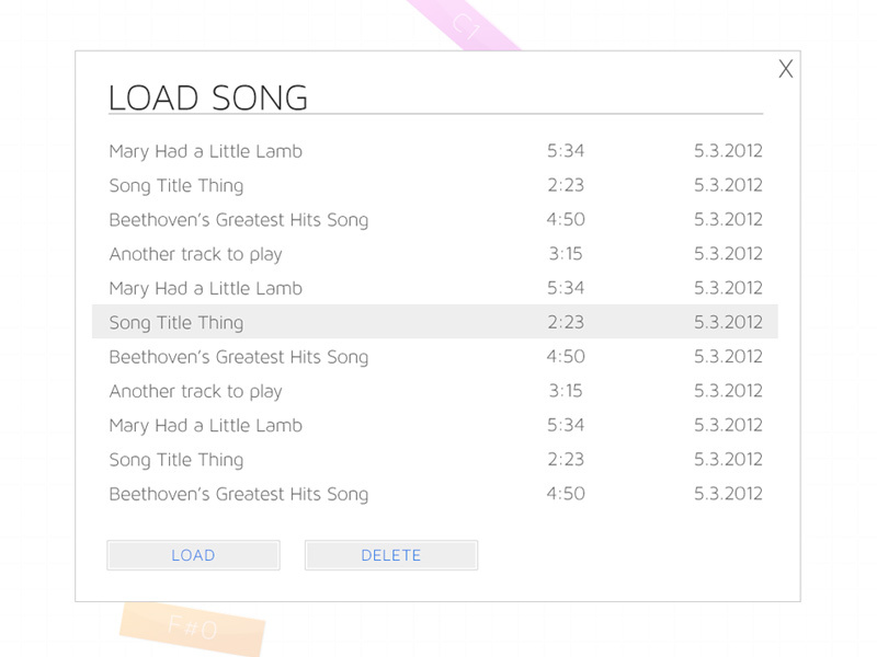 MusicBlocks Interface by Brett Yanoski on Dribbble
