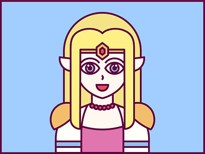 Princess Zelda illustration nintendo princess vector zelda
