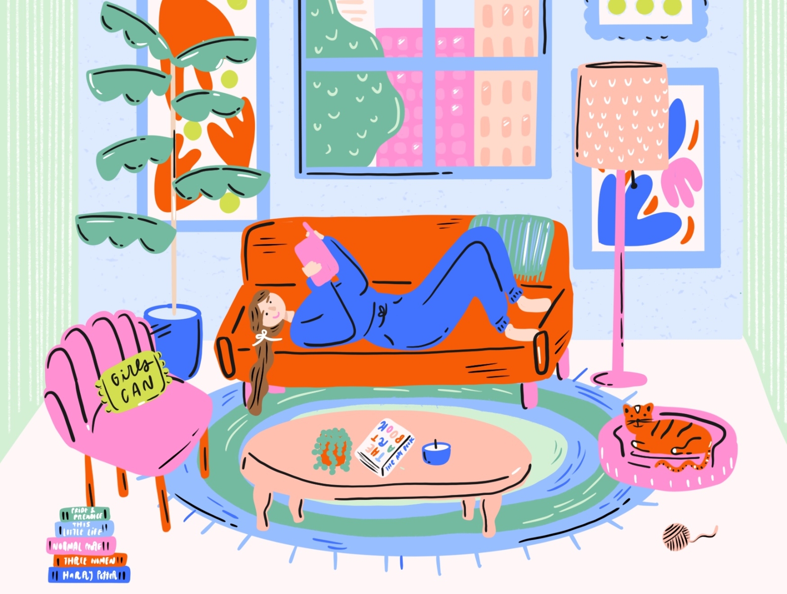 Chill Girl by Brenna Dickinson on Dribbble