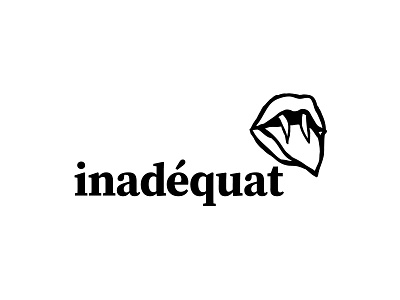 inadéquat Clothing Brand - Combination Mark branding clothing clothing brand combination mark concept design graphic design illustration logo logo design paris snake