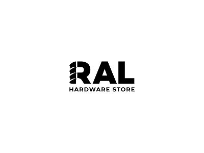 RAL Hardware Store - Wordmark branding concept design graphic design illustration logo logo design store wordmark