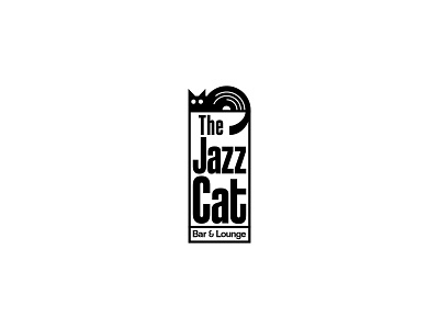 The Jazz Cat - Combination Mark 80s bar branding cat combination mark concept design graphic design illustration jazz logo logo design lounge retro design shapes