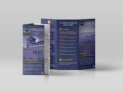 Powell Valley National Bank brochures brochure design graphic design