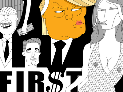 Season 2 = EPIC caricature drama family illustration money political sex trump