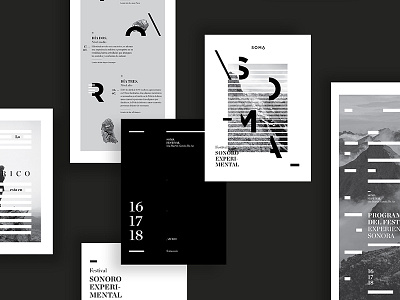 Soma Festival Posters branding byn festival mountain typography