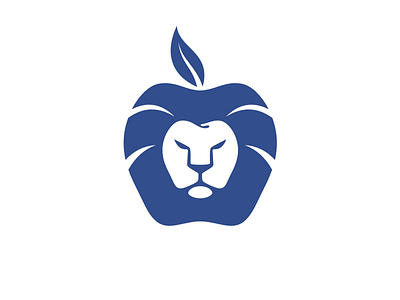 Bluesity logo apple blue bluesity branding clothing brand icon lion logo malang negative space