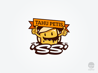 Tahu Petis SS logo design branding identity character design food logo illustration logo design mascot tofu traditional food