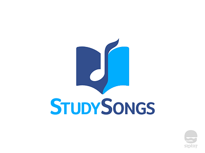 Study Songs book branding design education identity logo logo design logomark melody music pictogram song