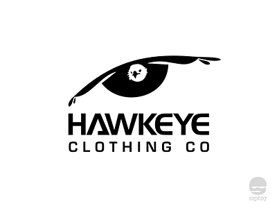 Hawkeye Clothing co branding clothing eagle eye falcon hawk identity logo logo design logomark negative space pictogram