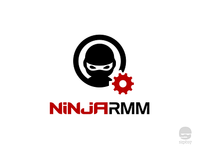 Ninja Rmm Logo 99designs branding character design identity internet it management logo design logomark mascot ninja