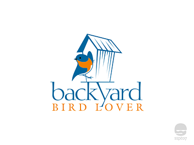 Backyard Bird Lover Logo animal lover backyard bird bird lover branding identity logo design logomark logotype nature robin