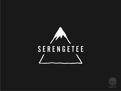 Serengetee - chase view adventure apparel branding doodle hand drawing icon line art mountain serengetee travelling tshirt design