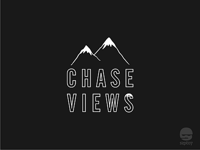 Serengetee - Chase View adventure apparel branding doodle hand drawing icon illustration line art mountains serengetee travelling tshirt design