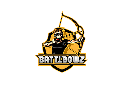 BattleBowz logo bow branding character design design game identity illustration logo logo design mascot sports logo vector