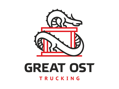 LOGO • DELIVERY COMPANY • GREATE OST LLC. brand branding china delivery design identity illustration logo logotype trucking
