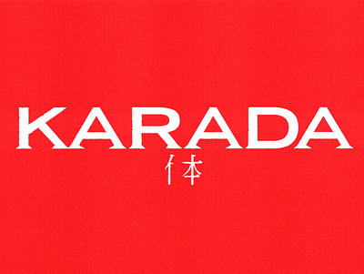 KARADA TITLE de design graphic design illustration logo typography vector