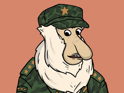 Bekantan Army artwork illustration monkey art nft