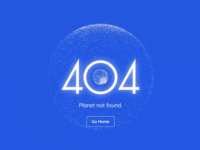 Error 404 404 animated error page error error 404 error page gradient planet rough globe text shadow threejs ui