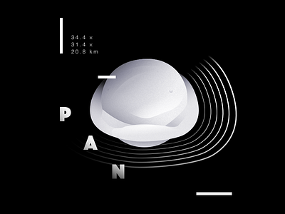 PΔN circle digital gradient illustration innermoon lines moon pan saturn shapes universe