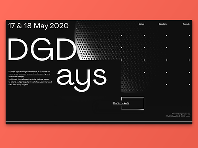 Design Event landing page design event grid links typography ui ui design uiux userinterface