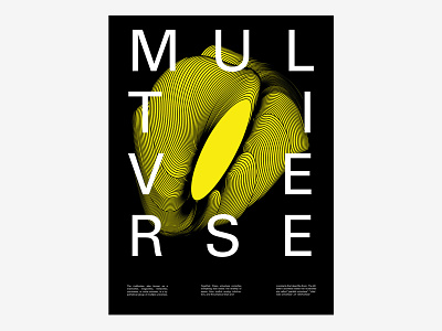 Multiverse illustration multiverse omniverse poster poster art poster design space string theory typography universe