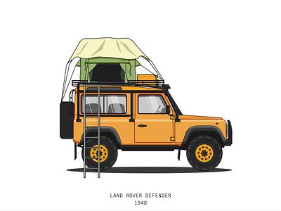 Land Rover Defender by chai for DCU on Dribbble
