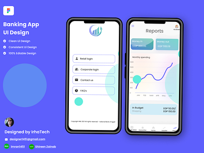 Banking App UI Design banking app design banking app ui dashboard figma finance app ui mobile app design mobile banking app mockup ui ui design uiux user interface
