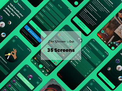 Live Stream Mobile App UI Design