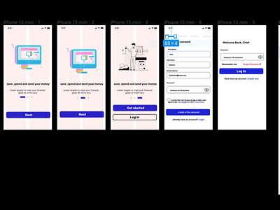 Interaction Design fintech ui