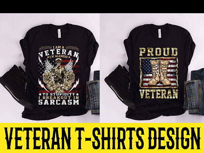 Veteran T-shirts Design branding design graphic design illustration summer t shirt design typography vector veteran t shirts design