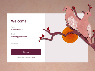 Daily UI 001 - Sign Up