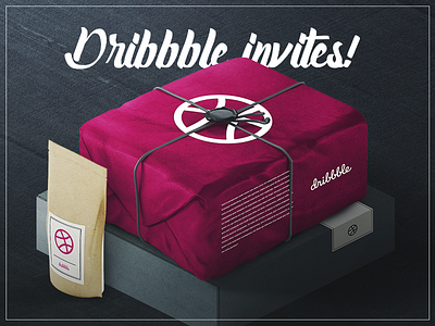 3 Dribbble invites! debut dribbble gift invite player shot