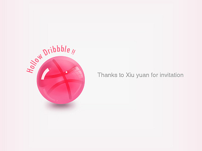 Hollow Dribbble candy cute first shot