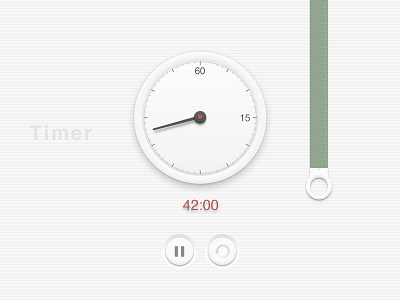 timer for smartisan UI minimalism skeuomorphism