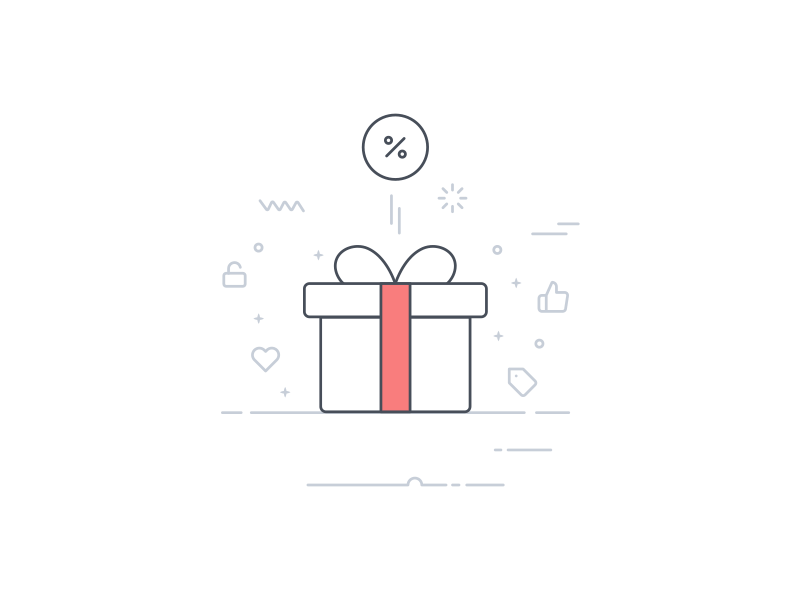 Coupon box Animation animation coupon discount dribbble gift illustration interaction motion signup transition ui ux