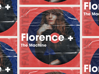 The Favourites: Playlist Artwork - Florence & The Machine (1/4) 2d branding design graphic design typography