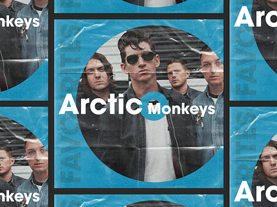 The Favourites: Playlist Artwork - Arctic Monkeys (3/4) albumart branding design graphic design typography vector
