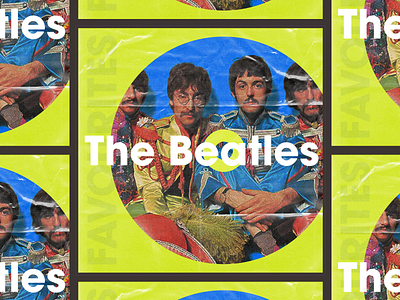 The Favourites: Playlist Artwork - The Beatles (1/4) 2d albumart branding design graphic design typography