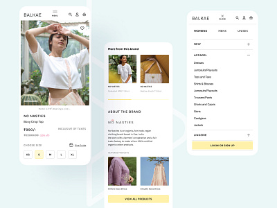 Balkae : Website for Conscious Millenial Shoppers | mWeb (4/12)