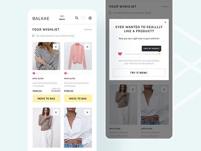 Balkae : Website for Conscious Millenial Shoppers | mWeb (2/12)