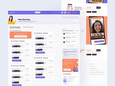 Catalyst | Fresher Hiring & Job Search made easy! (2/8) chatbotdesign design designer fresherhiring hiring humanx inspiringui linkedin mobileapp uidesign uiinspiration ux womenindesign