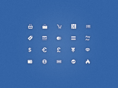 20 Free 16-by-16px Ecommerce Icons 16 by 16 16px blue ecommerce icon icons shopping