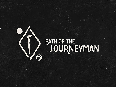 Journeyman drawn grunge hand logo logotype occult symbolism