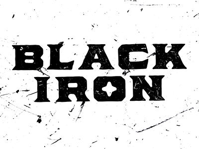 Black Iron beer black branding gothic heavy industrial iron logo medieval metal rough