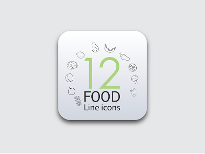 12 foog line icons branding graphic design icons line logo mobile app ui ukraine