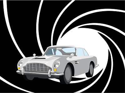 Car Aston Martin vector illustration