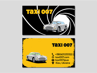 Business card taxi retro 007