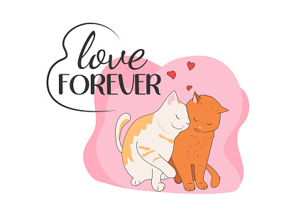 Illustration for Valentine's Day design graphic design illustration logo vector