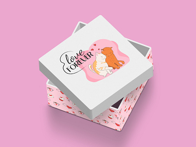 Design of a gift box for Valentine's Day