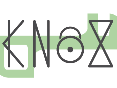 KNOX logo concept lettering logo